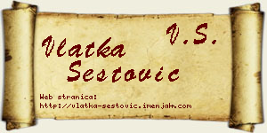 Vlatka Šestović vizit kartica